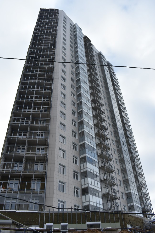Новости строительства корпуса 14 ЖК «На Стрелковой», февраль 2019.